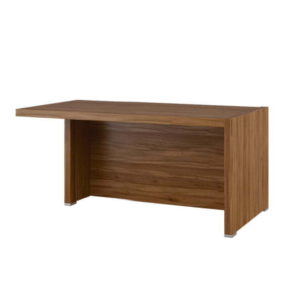 Стол письменный с асимметричными опорами, левый SOL297104 1600x880x750 (Орех Solid)