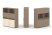 Тумба двойная + высокая надставка ES.NB.2V-4 (1500х410х1520) (Латте/Тиквуд Светлый)