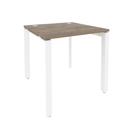 Стол рабочий на П-образном м/к Onix O.MP-SP-0.8 780x800x750 (Тиквуд Темный/Белый Металл)