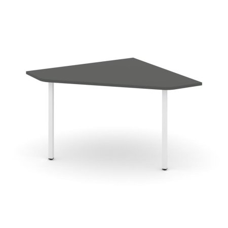 Угловой элемент переговорного стола SN-4.UPRG-031 (1180х1180х750) (Антрацит/Металл Белый)