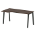 Стол криволинейный левый Metal System Style БА.СА-1 Л 1600x900x750 (Дуб Наварра/Серый металл)