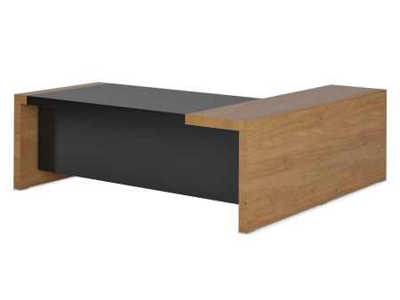 Стол письменный левый KYU DM (2200х2000х750) (Дуб Кендал)