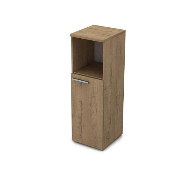 9П.017.2 Пенал средний с нишей (400x450x1245) (Teakwood)