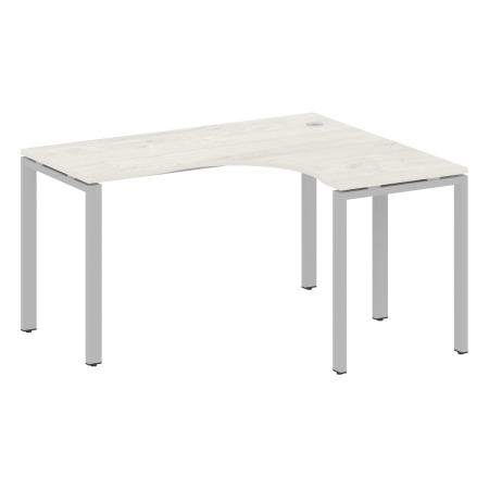 Стол криволинейный правый Metal System Style БП.СА-3 Пр 1400x1200x750 (Дуб Наварра/Серый металл)