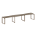 Рабочая станция Metal System Style БО.СМ-3.3 4200x720x750 (Дуб Наварра/Серый металл)