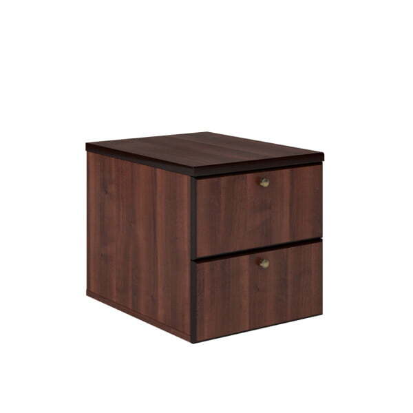 Тумба подвесная 2 ящика Capital P CPT17303 450x570x460 (Тёмный орех)