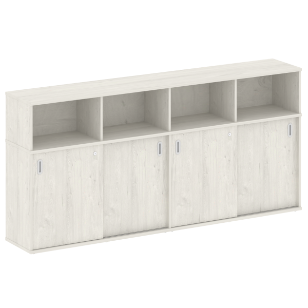 Шкаф-купе приставной Metal System Style Б.ШК-4 Т 2332x410x1098 (Дуб наварра)