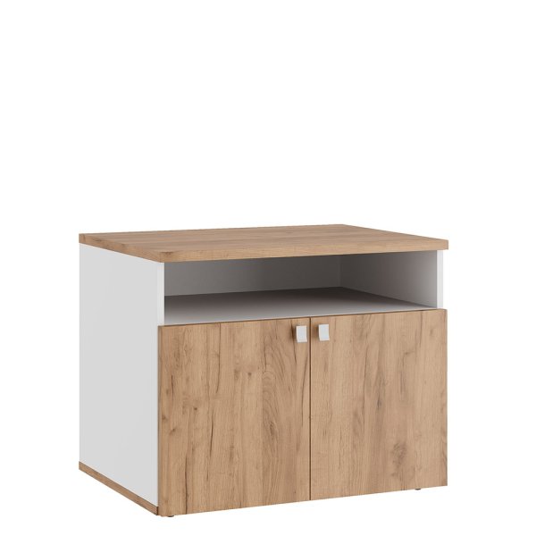 Тумба под оргтехнику Foil (800х600х656) (Дуб крафт золотой)