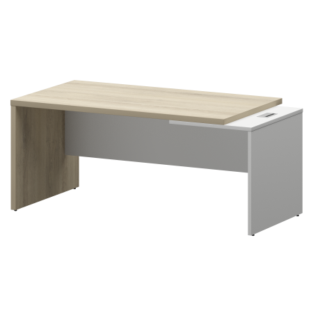 Стол руководителя правый Кортез KZ-18R 1800x900x750 (Кронберг/Белый)