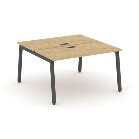 Рабочая станция 2-х сторонняя SN-5A.DRS-021 (980х1632х750) (Тиквуд Светлый/Металл Антрацит)