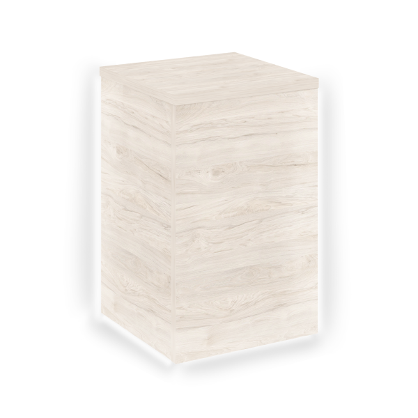 Накладка высокая угловая внешняя  с подсветкой правая для О.R-F.MU.VNER Onix О.R-NU.V.VNE.SR 432x432 (Денвер Светлый)