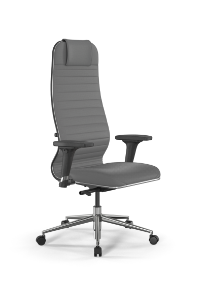 Кресло для руководителя Метта SynchroSit 10 B1-117D - Extra /Um02/Wm12/D02P(M23.B23.G18.W02) (Серый)