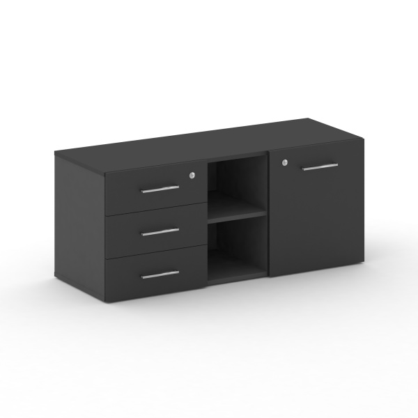 Греденция Cross CRF.GR-2 (1250x460x532) (Черный F-Базальт UM)