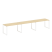 Рабочая станция Metal System Style БО.СМ-3.3 4200x720x750 (Дуб Наварра/Серый металл)