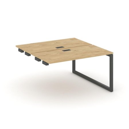 Стол-приставка к опорным элементам SN-5O.DPRS-014 (1580х1432х750) (Тиквуд Светлый/Металл Антрацит)