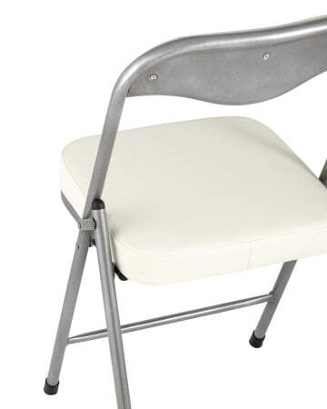Стул складной ДЖОН металлик, слоновая кость (Стул складной Джон слоновая кость)