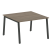 Стол для переговоров (1 столешница) на А-образном м/к Metal System Style БА.ПРГ-1.2 1200x1235x750 (Дуб наварра/Серый металл)
