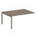 Проходной наборный элемент переговорного стола Metal System Style БП.ППРГ-4 1600x1235x750 (Дуб Наварра/Серый металл)