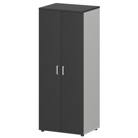 Шкаф для одежды Смарт СМШ-58-6ШД Тип2 792x594x1990 (Белый/Графит)