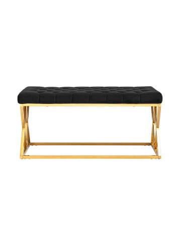 Банкетка ИНСИГНИЯ черная велюр (Банкетка Инсигния черный)