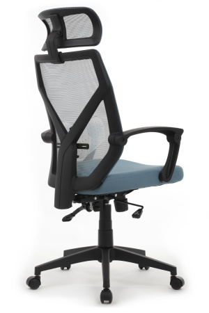 Офисное кресло Oliver RCH W-203AC Черный пластик | Синий (Синий | Черный)