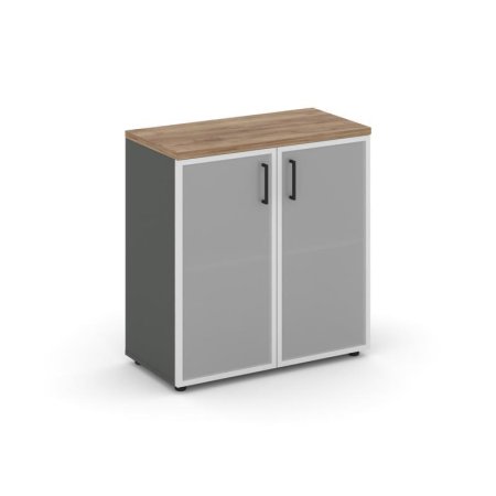 Шкаф низкий широкий SN.STS-303 (796х400х833) (Антрацит/Дуб Табак/Сатин)