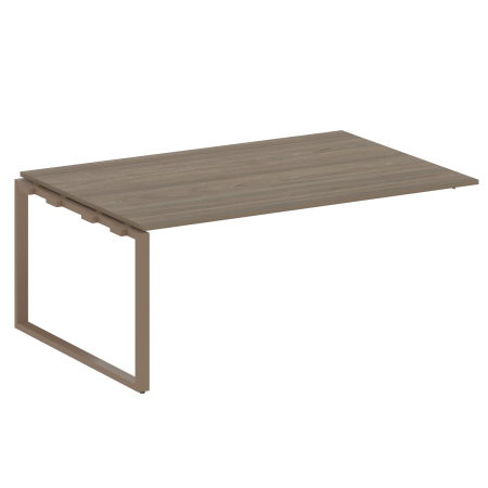 Проходной наборный элемент переговорного стола Metal System Style БО.ППРГ-5 1800x1235x750 (Вяз/Мокко металл)