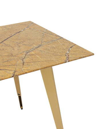 Стол обеденный Ричмонд 120*80 охра стеклянный (Стол обеденный Ричмонд охра)