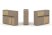 Тумба двойная + низкая надставка ES.NB.2N-22 (1500х410х1135) (Латте/Тиквуд Светлый)