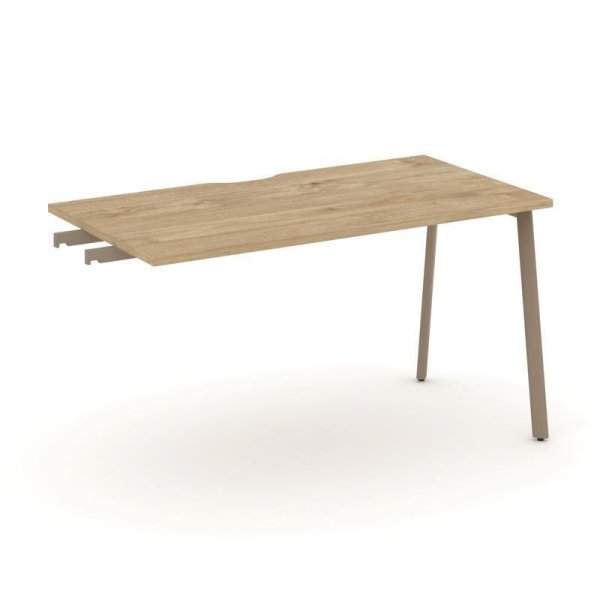 Стол приставка к опорным тумбам ES.SPR-3-VP (1380х730х750) (Тиквуд Светлый/Металл Латте)