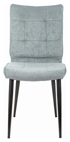 Стул для кухни KF-4 серо-голубой Light 28 металл черный на ножках (KF-4/LT28) (Серо-голубой)