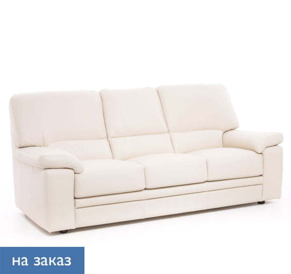 ELLA ДИВАН 3 МЕСТ.ИСК.КОЖА (БЕЖЕВЫЙ)