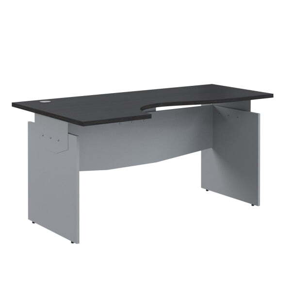 Стол эргономичный левый Offix-new OCET 169L 1600x860x750 (Легно темный/металлик)