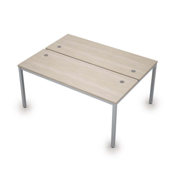 6МБ.264 Бенч-система на два рабочих места (1600x1235x750) (Шамони светлый/Алюминий матовый)