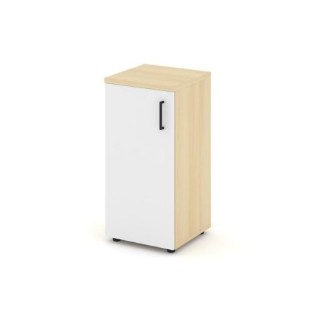 Шкаф низкий узкий SN.STU.E-301(L) (400х400х833) (Акация Лорка/Белый)