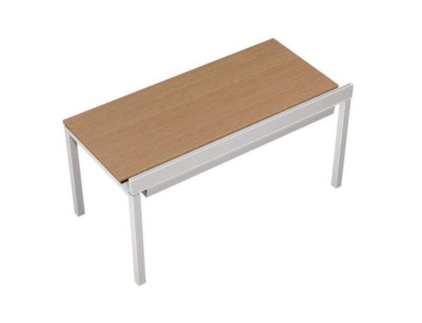 Стол письменный с Prosystem Profiquadro КВ 0107 БВ 1200x800x750 (Белый премиум / Вишня скандинавскаяСерый)