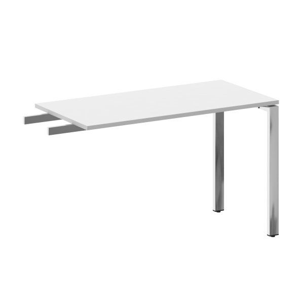 Брифинг-приставка БП.ПР-4 1200x600x600 (Белый/Нерж. Сталь)