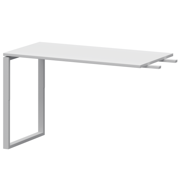 Бриф-приставка на металлокаркасе Арго-М АМ.О-120.60 1200x600x760 (Белый/Белый)