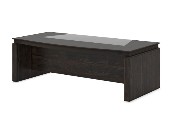 Стол письменный закруглённый FRANKLIN DM 230 (2300х1100х750) (Дуб Термо)
