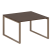 Переговорный стол 1 столешница Metal System Style БО.ПРГ-1.2 1200x1235x750 (Дуб Наварра/Серый металл)