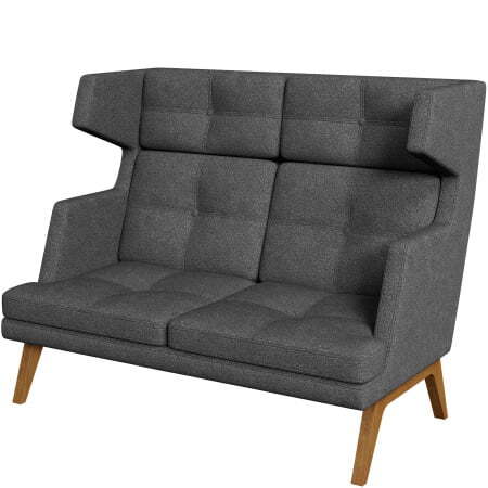 Диван офисный 2-х местный высокий Беверли (Диван 2-местный высокий dream_22)