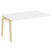 Проходной наборный элемент переговорного стола на деревянных опорах Onix Wood OW.NPRG-4 1580x980x750 (Тиквуд Светлый/Дуб Темный)