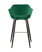 Стул барный Саймон велюр темно-зеленый (Стул барный Саймон темно-зеленый)