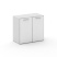 Шкаф широкий низкий Cross CR.ST-302 white (896x460x807) (Базальт UM-Лакобель Черный)