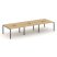 Рабочая станция 2-х сторонняя SN-6P.DRS-083 (4140х1632х750) (Тиквуд Светлый/Металл Антрацит)