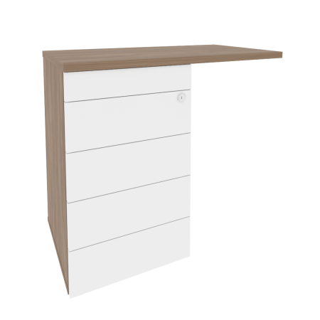 Тумба приставная TIP-ON универсальная л/пр Onix O.TPU-4 TIP 842x460x750 (Дуб Аризона)