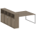 Рабочая станция с шкафом-купе на О-образном м/к Metal System Style БО.РС-СШК-4.5 Т 2210x2332x1098 (Дуб наварра/Серый металл)