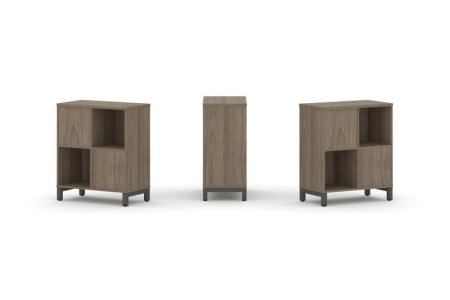 Набор стеллажа 2-х сторонний, 2 яруса SN.NSD-221 (754х400х881) (Вяз Благородный/Металл Антрацит)