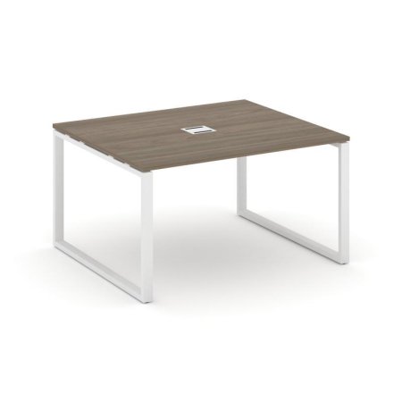 Стол переговорный SN-6O.SPRG-033 (1380х1180х750) (Вяз Благородный/Металл Белый)