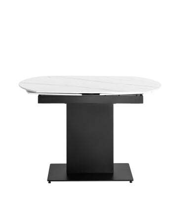 Стол обеденный Хлоя раскладной 120-180*90 керамика темная (Стол обеденный Хлоя черный)